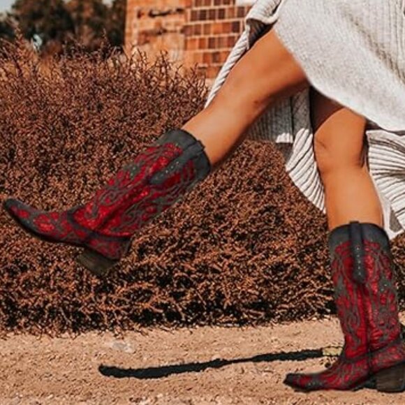 Sparkly Cowgirl Boots Multi Sz - Picture 8 of 9